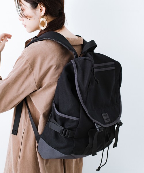 Anello アネロ の Anello R たくさん入る杢調素材のフラップバックパック バックパック リュック Wear