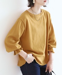 【低身長さんにオススメ!】ふんわりクシュっと!タックスリーブカットソー