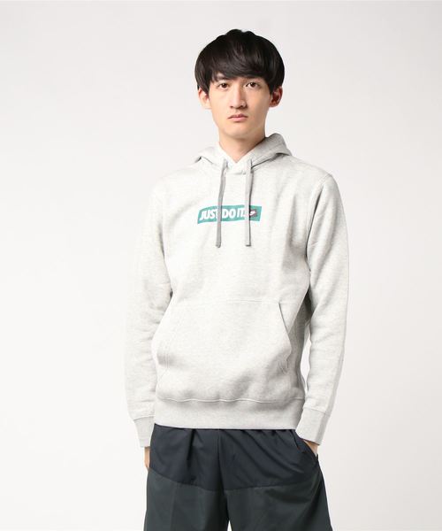 NIKE(ナイキ)の「NIKE/ナイキ JDI フリース BST POフーディ(パーカー)」|ヘザーグレー