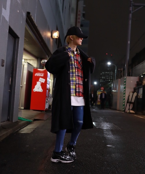 rovtski（ロフトスキー）の「【ビッグシルエット】クレイジーチェックビッグシャツ（シャツ/ブラウス・メンズ・グリーン系その他/イエロー系その他/レッド系その他・FREE）」の21枚目の写真