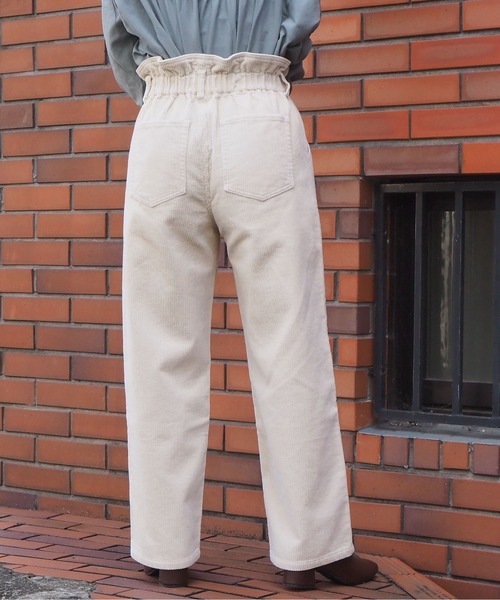 tiptop（ティップトップ）の「[丈が選べる]【web限定アイテム】セミワイドハイウェストデニム（デニムパンツ・レディース・ブラック/ネイビー/サックスブルー/アイボリー/オフホワイト/グリーン/ベージュ/スミクロ・FREE/TALL）」の21枚目の写真