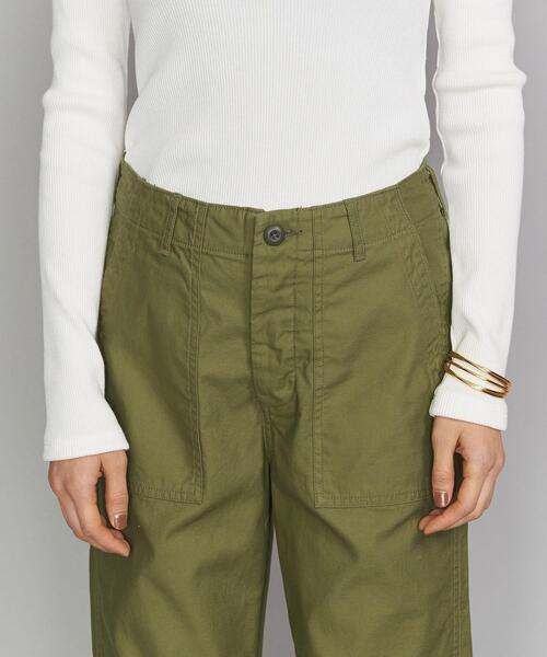 BEAUTY&YOUTH UNITED ARROWS（ビューティーアンドユースユナイテッドアローズ）の「BY TRADITIONAL バックサテンファティーグパンツ ◆（カーゴパンツ・レディース・オリーブ・28inch/29inch/27inch）」の8枚目の写真