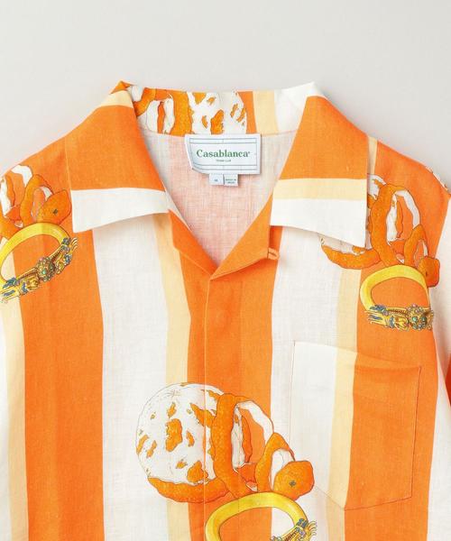 Casablanca（カサブランカ）LINEN S/S ORG ST SHIRT