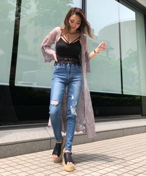 ENVYM（アンビー）の「レースガウン（その他アウター・レディース・グレー/ブラック/ベージュ・FREE）」の9枚目の写真