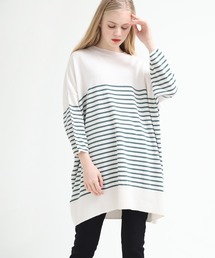 Audition | K2490 サマーボーダーBIGプルオーバー(Tシャツ/カットソー)