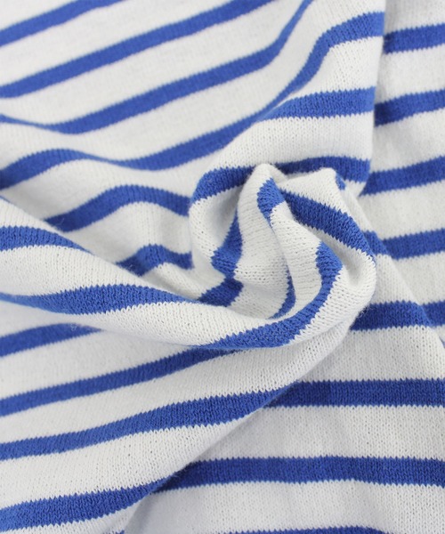 Audition(オーディション)の「K2490 サマーボーダーBIGプルオーバー(Tシャツ/カットソー・レディース・オリーブ/ブルー/ベージュ・MEDIUM)」の15枚目の写真