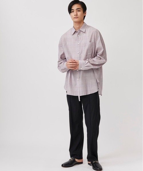 STUDIOUS SELECT（ステュディオスセレクト）の「【Name.】PLAID CUPRA COTTON SHIRT（シャツ/ブラウス・メンズ・ブラック/ピンク・1/0）」の20枚目の写真