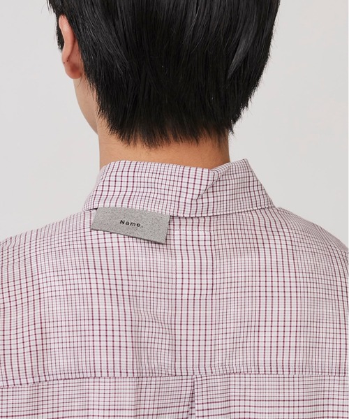 STUDIOUS SELECT（ステュディオスセレクト）の「【Name.】PLAID CUPRA COTTON SHIRT（シャツ/ブラウス・メンズ・ブラック/ピンク・1/0）」の17枚目の写真