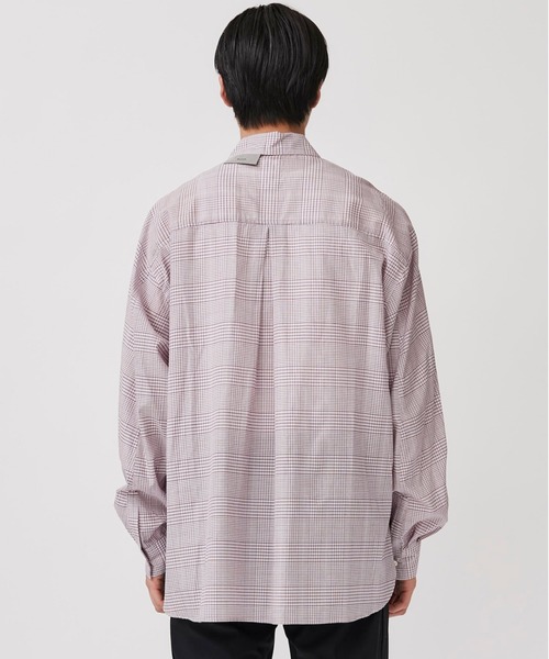 STUDIOUS SELECT（ステュディオスセレクト）の「【Name.】PLAID CUPRA COTTON SHIRT（シャツ/ブラウス・メンズ・ブラック/ピンク・1/0）」の8枚目の写真