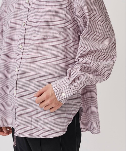 STUDIOUS SELECT（ステュディオスセレクト）の「【Name.】PLAID CUPRA COTTON SHIRT（シャツ/ブラウス・メンズ・ブラック/ピンク・1/0）」の15枚目の写真