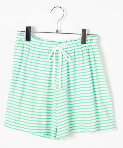 DING（ディング）の「DING/【2点セット】ボーダーカットルームウェア（ルームウェア/パジャマ・レディース・ブラック/グリーン・FREE）」の13枚目の写真