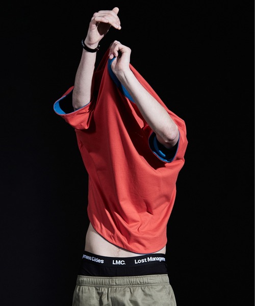 LMCの「【LMC】LMC ITALIC REVERSIBLE TEE / リバーシブル イタリック ロゴ Tシャツ(Tシャツ/カットソー・メンズ・ブラック/カーキ/ブルー・SMALL/MEDIUM/LARGE)」の21枚目の写真