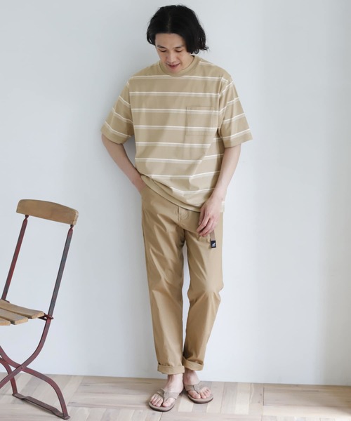 URBAN RESEARCH DOORS(アーバンリサーチドアーズ)の「UR TECH マルチボーダー Tシャツ(Tシャツ/カットソー・メンズ・ブラック/ベージュ/ブルー・40/38)」の11枚目の写真