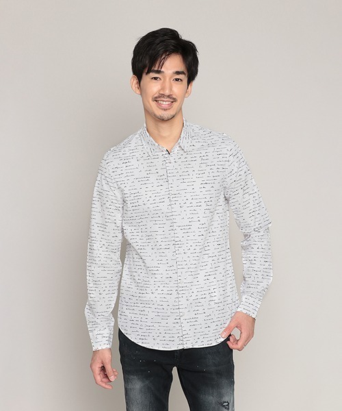 Desigual(デシグアル)の「シャツ長袖 JON(シャツ/ブラウス・メンズ・ホワイト・M/S/2L/L/3L)」の4枚目の写真