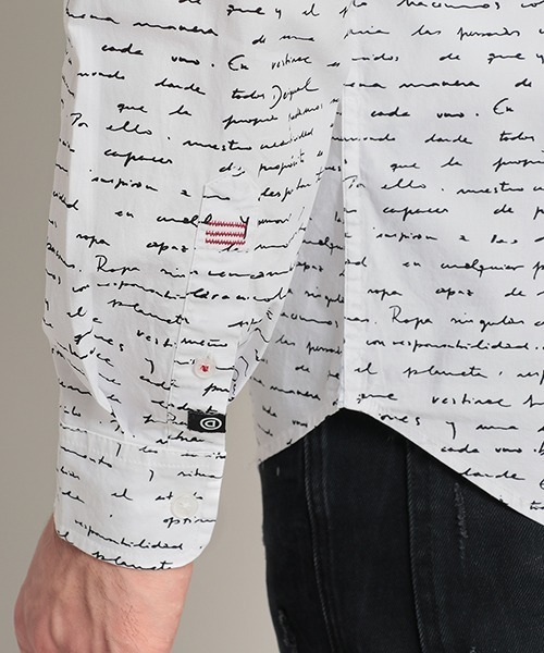 Desigual(デシグアル)の「シャツ長袖 JON(シャツ/ブラウス・メンズ・ホワイト・M/S/2L/L/3L)」の10枚目の写真