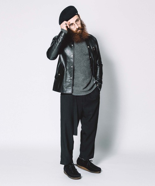 CRIMIE COVER ALL JACKET サイズXS CRIMIE（クライミー）の「LAMB LEATHER COVERALL JACKET