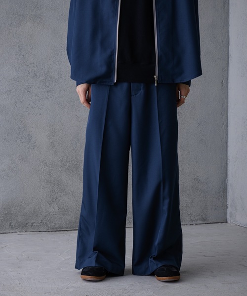 UNIIT（ユニット）の「【UNIIT】ワイドパンツ　ワイドフレアシルエット　センタープレス　セットアップ対応商品（その他パンツ・メンズ・ブラック/ベージュ/ネイビー/ブラウン・MEDIUM/LARGE）」の17枚目の写真