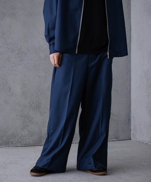 UNIIT（ユニット）の「【UNIIT】ワイドパンツ　ワイドフレアシルエット　センタープレス　セットアップ対応商品（その他パンツ・メンズ・ブラック/ベージュ/ネイビー/ブラウン・MEDIUM/LARGE）」の18枚目の写真