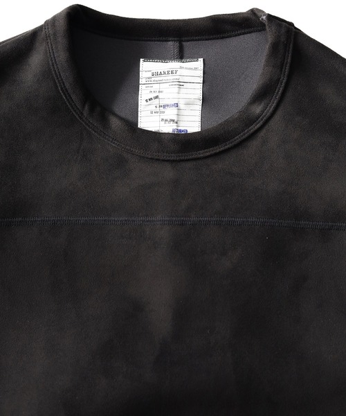 SHAREEF(シャリーフ)の「MICRO SUEDE SWITCHING BIG SWEAT(スウェット・メンズ・ブラック/バーガンディー/グレー・3/2/1)」の7枚目の写真