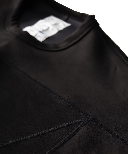 SHAREEF(シャリーフ)の「MICRO SUEDE SWITCHING BIG SWEAT(スウェット・メンズ・ブラック/バーガンディー/グレー・3/2/1)」の8枚目の写真