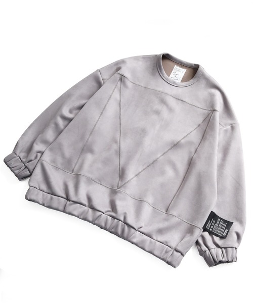 SHAREEF（シャリーフ）の「MICRO SUEDE SWITCHING BIG SWEAT