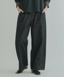 「KELEN / ケレン」ワイドシルエットブラックデニムパンツ"Olue"