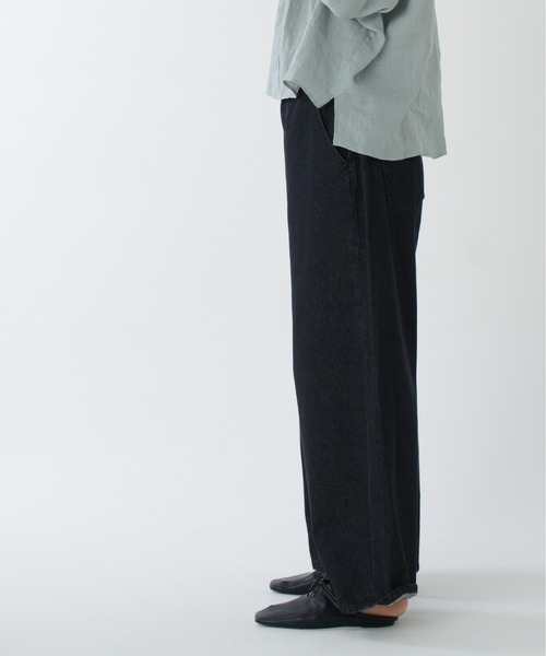 Kelen（ケレン）の「「KELEN / ケレン」ワイドシルエットブラックデニムパンツ"Olue"（デニムパンツ・レディース・ブラック・S/M/XS）」の7枚目の写真