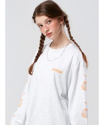 ★KIRSH★ Fishing Witty Bunny Graphic Loose Fit T-Shirt Whit FISHING WITTY BUNNY GRAPHIC LOOSE FIT T-SHIRT [NAVY] - KIRSH