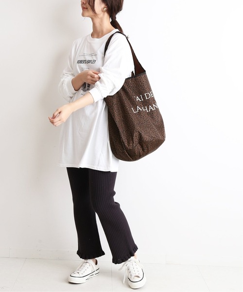 SLOBE IENA(スローブイエナ)の「エコショッピングバッグビッグ◆(ショルダーバッグ・レディース・チャコールグレー/ブラウン/グレー/ピンク系その他・FREE)」の21枚目の写真