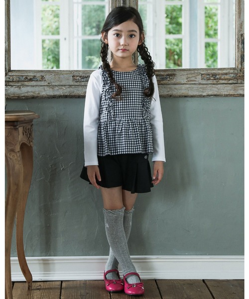 BeBe（ベベ）の「BeBe/リボンハートチャームバレエシューズ（16～20cm）（バレエシューズ・キッズ・ピンク/ネイビー・16/20/17/19/18）」の9枚目の写真