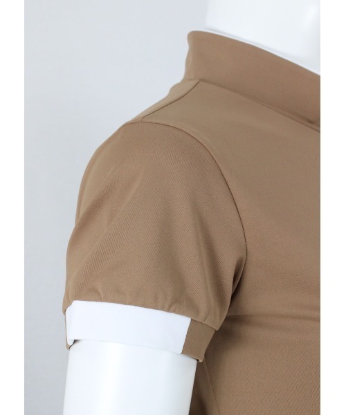 archivio(アルチビオ)の「<LADIES>アルチビオゴルフウェア / ハイネック半袖シャツ(Tシャツ/カットソー・レディース・ホワイト/ブラウン/レッド/ピンク/イエロー・S/M/L)」の9枚目の写真