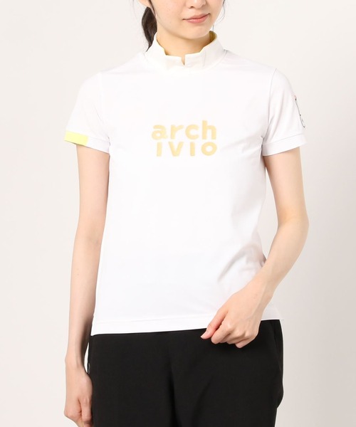 archivio(アルチビオ)の「<LADIES>アルチビオゴルフウェア / ハイネック半袖シャツ(Tシャツ/カットソー・レディース・ホワイト/ブラウン/レッド/ピンク/イエロー・S/M/L)」の17枚目の写真