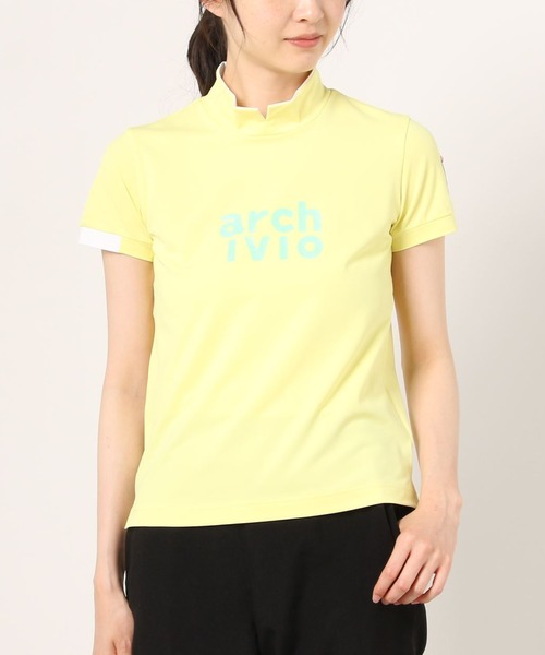 archivio(アルチビオ)の「<LADIES>アルチビオゴルフウェア / ハイネック半袖シャツ(Tシャツ/カットソー・レディース・ホワイト/ブラウン/レッド/ピンク/イエロー・S/M/L)」の13枚目の写真