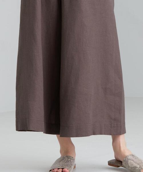 green label relaxing(グリーンレーベルリラクシング)の「CFC Li/Ry ギャザー オールインワン(つなぎ/オールインワン・レディース・ブラック/ナチュラル/ダークブラウン・FREE)」の18枚目の写真