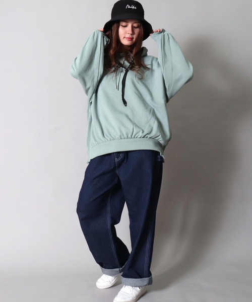 BAYBLO（ベイブロ）の「(CR)【ユニセックス】NEWYORK 刺繍 バケットハット（ハット・レディース・ブラック/ベージュ/レッド/マスタード/ホワイト・FREE）」の22枚目の写真