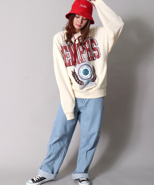 BAYBLO（ベイブロ）の「(CR)【ユニセックス】NEWYORK 刺繍 バケットハット（ハット・レディース・ブラック/ベージュ/レッド/マスタード/ホワイト・FREE）」の7枚目の写真