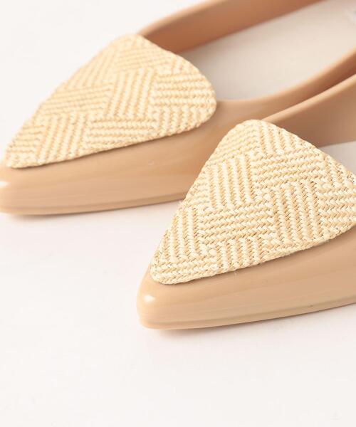 THE STATION STORE（ザ ステーション ストア）の「＜TEMPERATE＞●イソザイ フラット レインパンプス（レインシューズ・レディース・ライトグレー/ベージュ・38/39/37）」の9枚目の写真