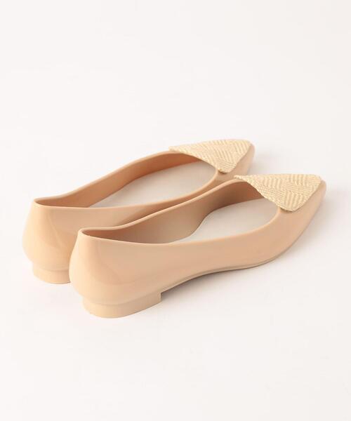 THE STATION STORE（ザ ステーション ストア）の「＜TEMPERATE＞●イソザイ フラット レインパンプス（レインシューズ・レディース・ライトグレー/ベージュ・38/39/37）」の4枚目の写真