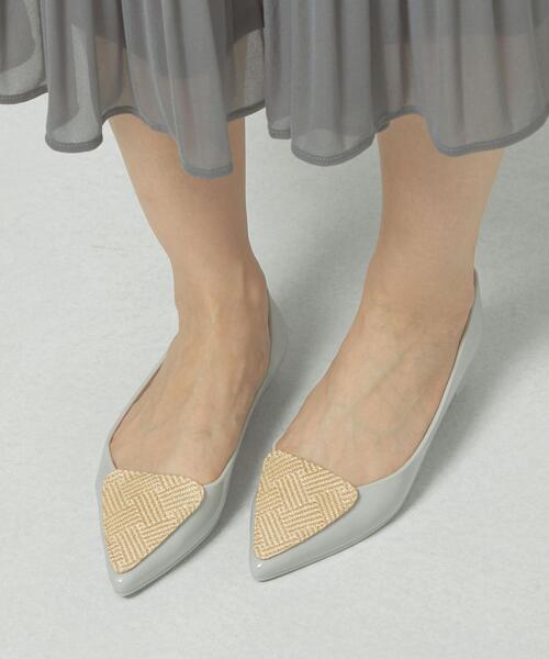 THE STATION STORE（ザ ステーション ストア）の「＜TEMPERATE＞●イソザイ フラット レインパンプス（レインシューズ・レディース・ライトグレー/ベージュ・38/39/37）」の8枚目の写真