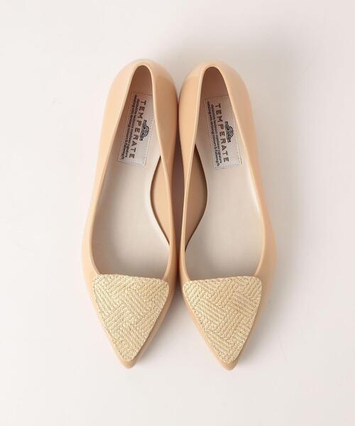 THE STATION STORE（ザ ステーション ストア）の「＜TEMPERATE＞●イソザイ フラット レインパンプス（レインシューズ・レディース・ライトグレー/ベージュ・38/39/37）」の14枚目の写真