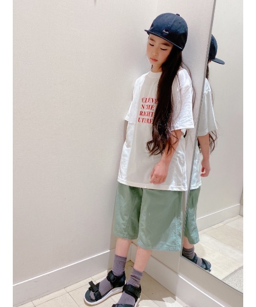 GLOBAL WORK(グローバルワーク)の「【キッズ】ソフトタッチ綿麻ショーツ/927990(その他パンツ・キッズ・チャコールグレー/ライトブルー/ネイビー/オレンジ/ライトイエロー/ライトピンク/グリーン系その他7/アイボリー/ゴールド系その他・110cm/120cm/130cm/140cm/150cm/160cm/100cm)」の22枚目の写真