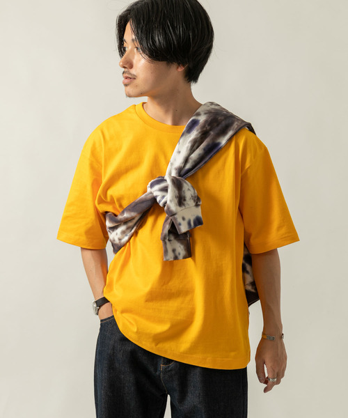 ITEMS URBANRESEARCH(アイテムズ アーバンリサーチ)の「ビッグシルエットTシャツ(Tシャツ/カットソー・メンズ・ベージュ/ホワイト/ブルー/ブラック/ゴールド/パープル・SMALL/LARGE/MEDIUM)」の6枚目の写真