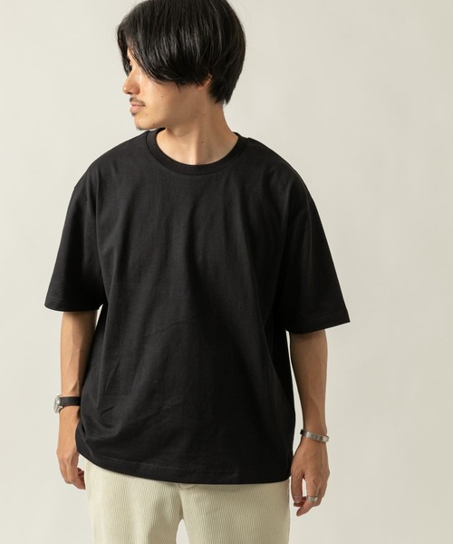 ITEMS URBANRESEARCH(アイテムズ アーバンリサーチ)の「ビッグシルエットTシャツ(Tシャツ/カットソー・メンズ・ベージュ/ホワイト/ブルー/ブラック/ゴールド/パープル・SMALL/LARGE/MEDIUM)」の3枚目の写真