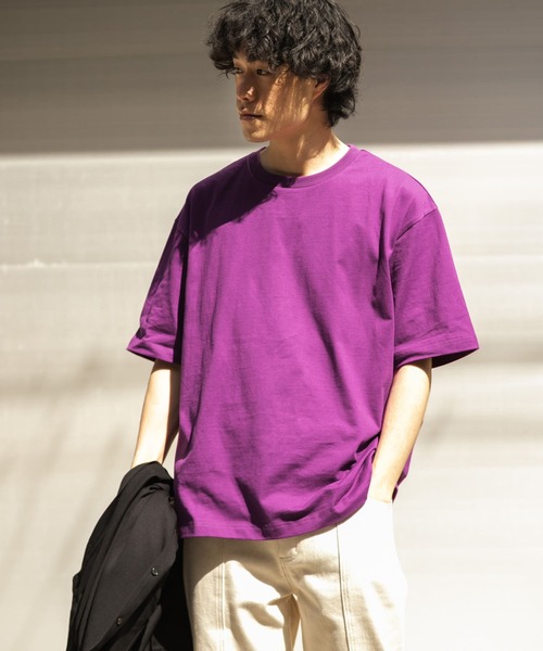 ITEMS URBANRESEARCH(アイテムズ アーバンリサーチ)の「ビッグシルエットTシャツ(Tシャツ/カットソー・メンズ・ベージュ/ホワイト/ブルー/ブラック/ゴールド/パープル・SMALL/LARGE/MEDIUM)」の17枚目の写真