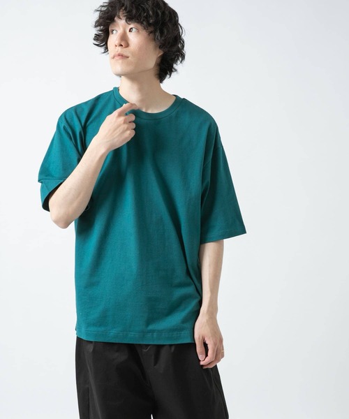 ITEMS URBANRESEARCH(アイテムズ アーバンリサーチ)の「ビッグシルエットTシャツ(Tシャツ/カットソー・メンズ・ベージュ/ホワイト/ブルー/ブラック/ゴールド/パープル・SMALL/LARGE/MEDIUM)」の11枚目の写真