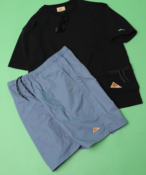 FREAK'S STORE（フリークスストア）の「WEB限定 KELTY×FREAK'S STORE/ケルティ 別注 ワンポイントロゴ ナイロンショーツ（その他パンツ・メンズ・ブラック/ベージュ/パープル/オリーブ/サックスブルー/ブルー系その他/レオパード・SMALL/MEDIUM/LARGE）」の18枚目の写真