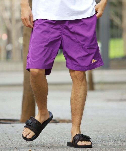 FREAK'S STORE（フリークスストア）の「WEB限定 KELTY×FREAK'S STORE/ケルティ 別注 ワンポイントロゴ ナイロンショーツ（その他パンツ・メンズ・ブラック/ベージュ/パープル/オリーブ/サックスブルー/ブルー系その他/レオパード・SMALL/MEDIUM/LARGE）」の9枚目の写真