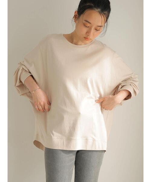 AMERICAN HOLIC（アメリカンホリック）の「ドルマン変形ステッチカットプルオーバー　＊●（Tシャツ/カットソー・レディース・サックスブルー/オフホワイト/その他7/ライトイエロー/ライトベージュ/チャコールグレー・M/L）」の17枚目の写真