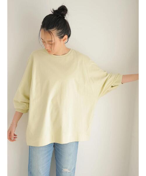 AMERICAN HOLIC（アメリカンホリック）の「ドルマン変形ステッチカットプルオーバー　＊●（Tシャツ/カットソー・レディース・サックスブルー/オフホワイト/その他7/ライトイエロー/ライトベージュ/チャコールグレー・M/L）」の21枚目の写真