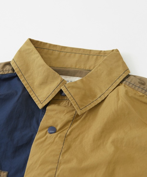 CUBE SUGAR（キューブシュガー）の「タイプライター 半袖 アウトドアシャツ（シャツ/ブラウス・レディース・マルチ/カーキ/ネイビー/ベージュ・M）」の19枚目の写真